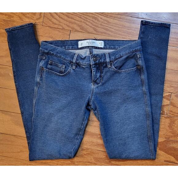 Abercrombie Fitch A&F Skinny Jeans Juniors (0R) 25X29 Stretch Med Wash - Picture 12 of 16
